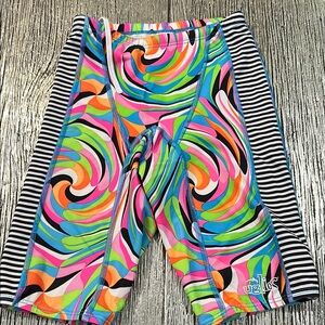 Colorful Swirl Kids Swim Bottoms